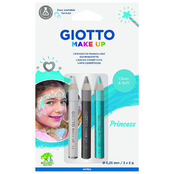 Bluepixel Equipamentos e Serviços Informáticos Lda | Lápis Facial Giotto Princesa 3 Cores para Maquiagem — 1 Un Giotto Diversos