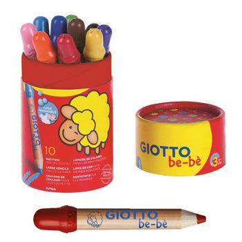 Bluepixel Equipamentos e Serviços Informáticos Lda | Lápis de Cor Giotto Be-Be 10un - Kit Infantil para Desenho Giotto Be-Be Lápis