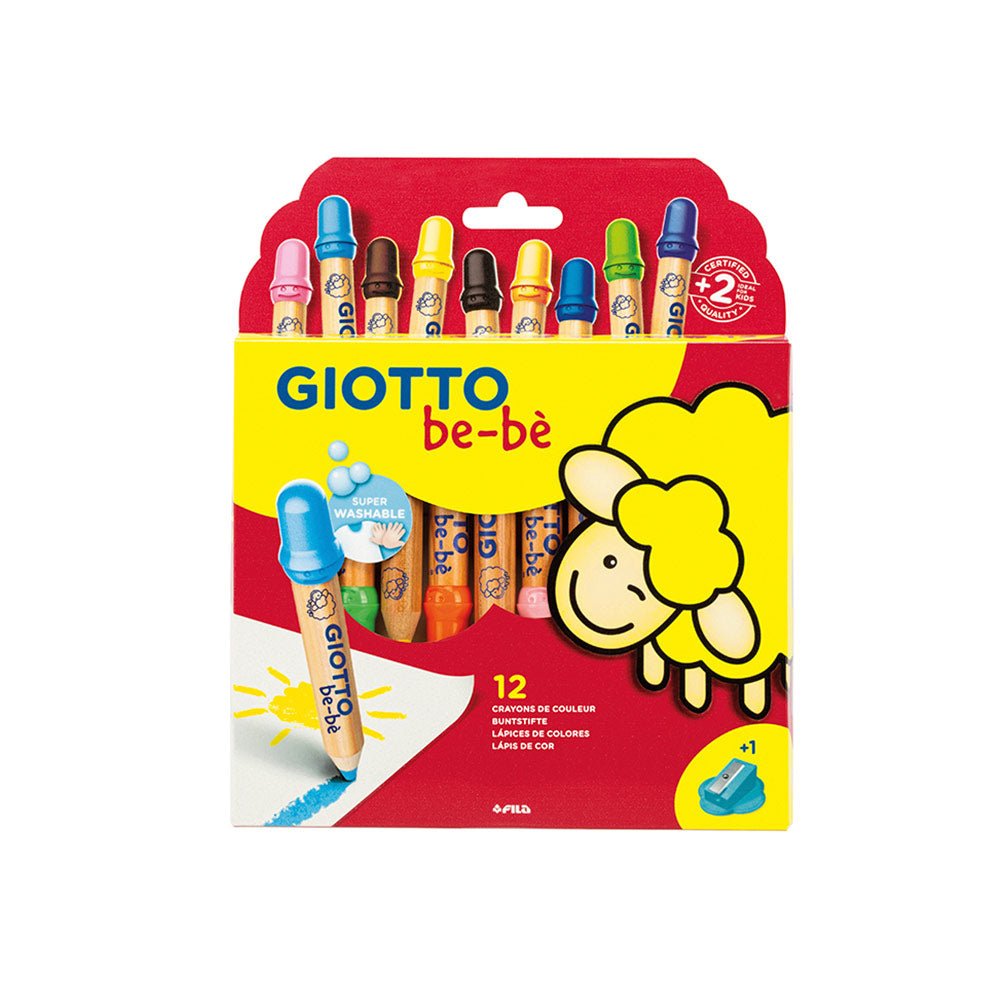 Bluepixel Equipamentos e Serviços Informáticos Lda | Lápis de Cor Giotto Be-Be 12 cores + Afia, diversão criativa Giotto Be-Be Lápis