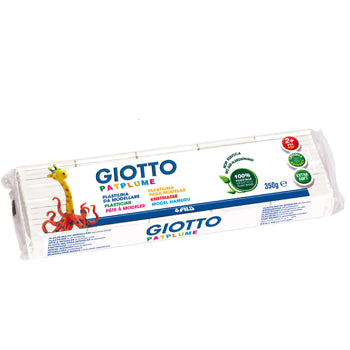 Bluepixel Equipamentos e Serviços Informáticos Lda | Plasticina branca Giotto Patplume 350g para artesanato | Fácil de moldar Giotto Plasticinas e Massas