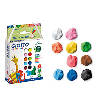 Bluepixel Equipamentos e Serviços Informáticos Lda | Plasticina Giotto Patplume 10 Cores - Kit de 10x20g Giotto Plasticinas e Massas