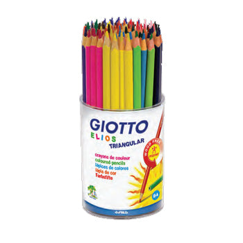 Bluepixel Equipamentos e Serviços Informáticos Lda | Lápis de Cor Giotto Elios 84 Unidades - Triangulares 18cm Giotto Lápis