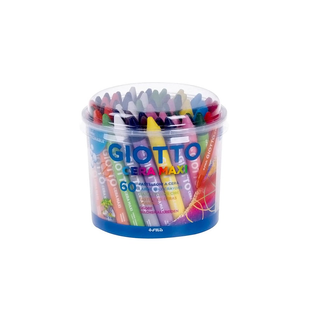 Bluepixel Equipamentos e Serviços Informáticos Lda | Lápis de Cera Giotto Maxi 60 cores para desenho e arte Giotto Lápis