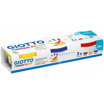 Bluepixel Equipamentos e Serviços Informáticos Lda | Guache Dedo Giotto 3 Cores 100ml – Pintura Infantil Segura Giotto Guaches Pintura Dedos
