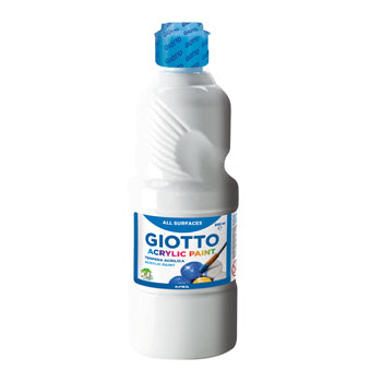Bluepixel Equipamentos e Serviços Informáticos Lda | Guache Líquido Acrílico Branco 500ml Giotto - Pintura de Alta Qualidade Giotto Guaches Infantis