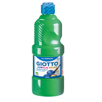 Bluepixel Equipamentos e Serviços Informáticos Lda | Guache Líquido Acrílico Verde 500ml – Ideal para Arte e Pintura Giotto Guaches Infantis