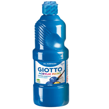 Bluepixel Equipamentos e Serviços Informáticos Lda | Guache Líquido Acrílico Giotto Azul 500ml - Tinta para Artes Giotto Guaches Infantis