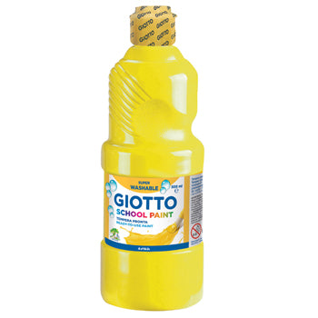 Bluepixel Equipamentos e Serviços Informáticos Lda | Guache Líquido Giotto Escolar Amarelo 500ml | Tinta Arte Escolar Giotto Guaches Infantis