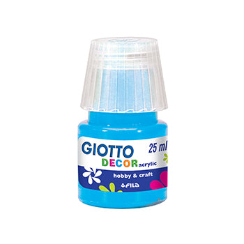 Bluepixel Equipamentos e Serviços Informáticos Lda | Guache Decor Acrílico Giotto Azul Ciano 25ml | Cor Vibrante e de Qualidade Giotto Guaches Decor