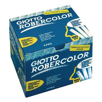 Bluepixel Equipamentos e Serviços Informáticos Lda | Giz Branco Giotto Robercolor 100 unidades – Para Desenho e Escrita Giotto Giz