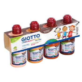 Bluepixel Equipamentos e Serviços Informáticos Lda | Guache Líquido Giotto EQ Skin Tones 250ml - Kit com 4 Cores Giotto Guaches Infantis