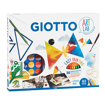 Bluepixel Equipamentos e Serviços Informáticos Lda | Conjunto Giotto Art Lab Easy Painting 82 Peças para Pintura Infantil Giotto Conjuntos e Kits