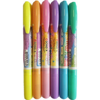 Bluepixel Equipamentos e Serviços Informáticos Lda | Marcador New Jell Pastel 6 Cores para Arte e Desenho Dong-A Marcadores