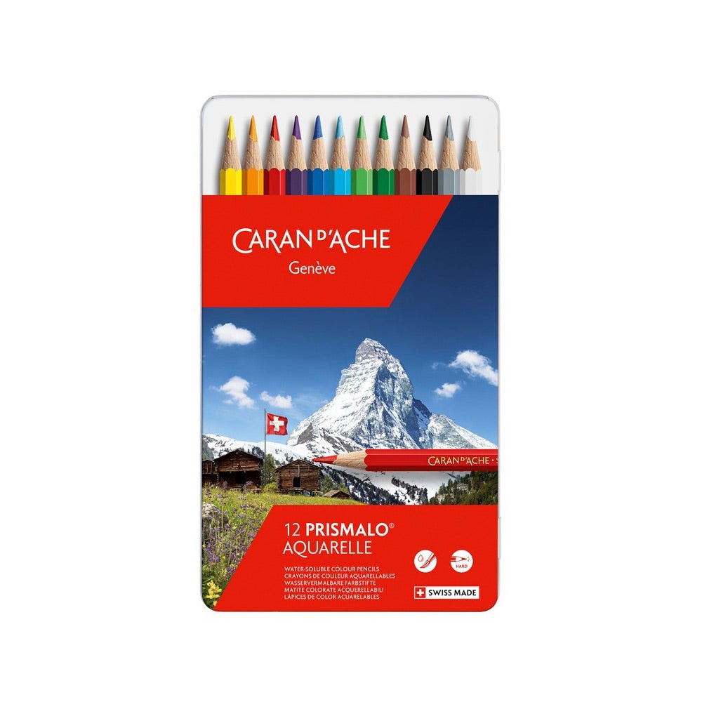 Bluepixel Equipamentos e Serviços Informáticos Lda | Lápis de Cor Aquarelável Caran D'Ache 12 unid. Prismalo Caran Dache Lápis