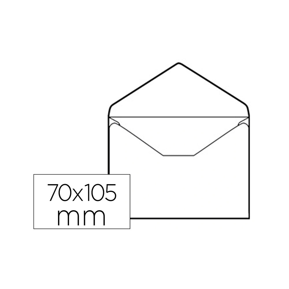 Bluepixel Equipamentos e Serviços Informáticos Lda | Envelopes A7 070x105mm Branco sem Janela com Cola 100 un Neutral Envelopes