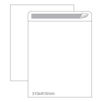 Bluepixel Equipamentos e Serviços Informáticos Lda | Envelopes Brancos 310x410mm, 100g, Autodex, Pacote com 100 unidades Neutral Envelopes