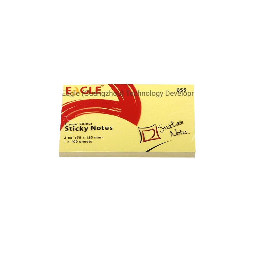 Bluepixel Equipamentos e Serviços Informáticos Lda | Bloco de Notas Aderentes Amarelo 7,5x12,5cm - Eagle, 100 Folhas Eagle Notas Aderentes