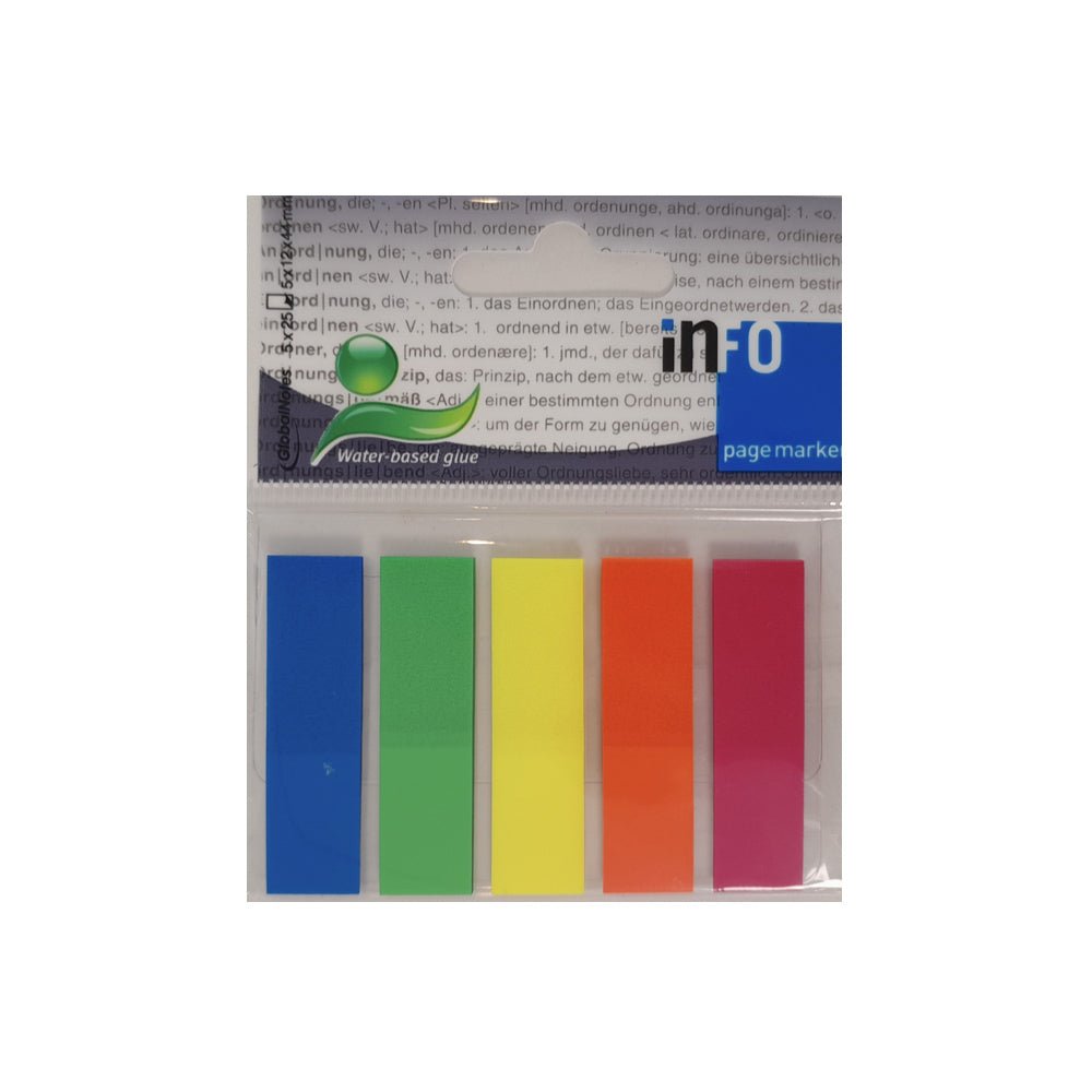 Bluepixel Equipamentos e Serviços Informáticos Lda | Separadores de Filme Adesivos 12x44mm – Kit com 125 unidades Infonotes Notas Aderentes Flag