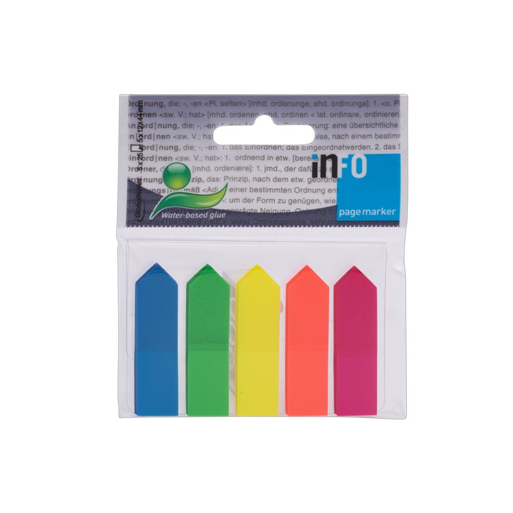 Bluepixel Equipamentos e Serviços Informáticos Lda | Separadores de Filme Adesivos 12x44mm - Setas Sortidas 125 unidades Infonotes Notas Aderentes Flag