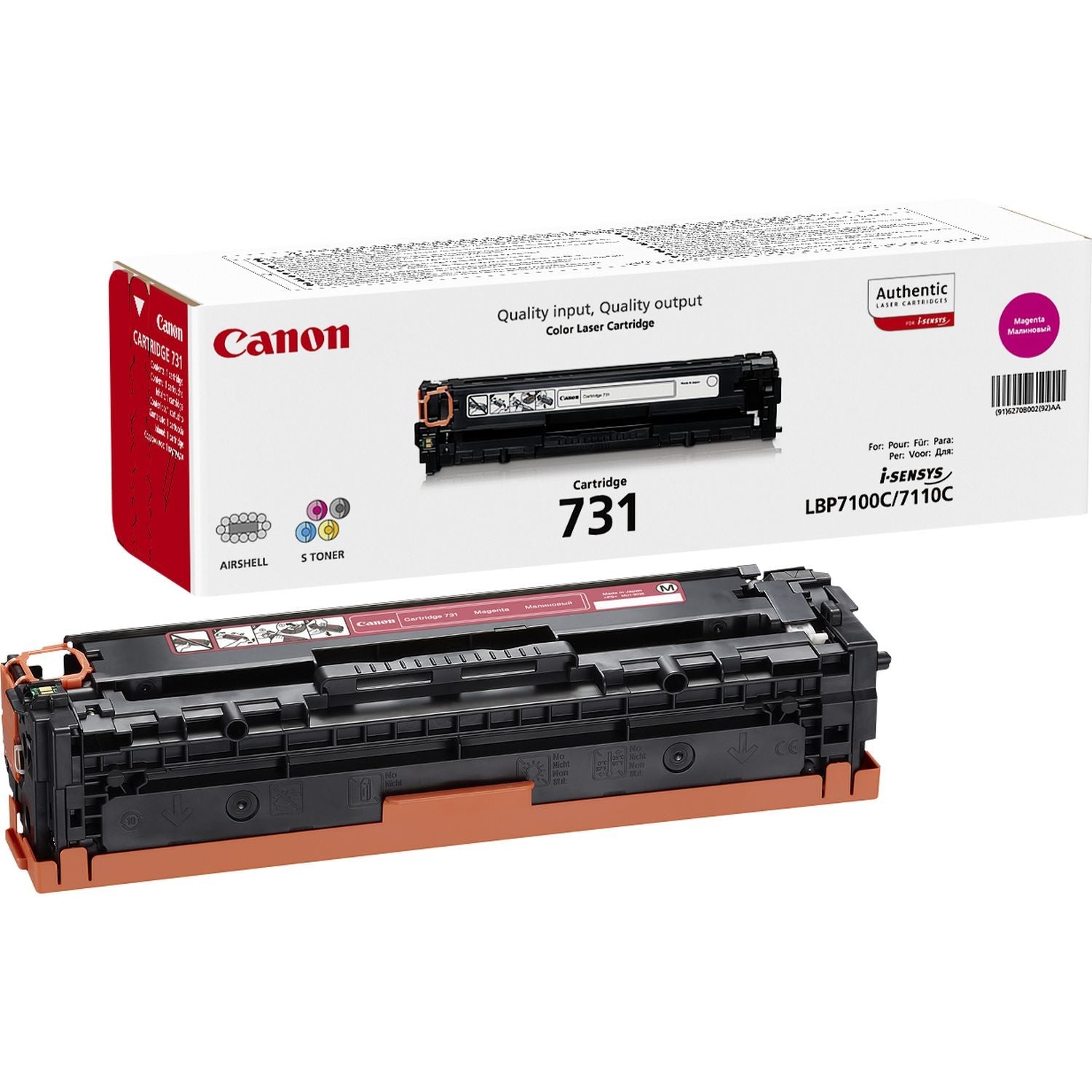 CANON 731-M toner cartridge magenta standard capacity 1.500 pages 1-pack Canon