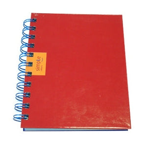 Caderno Espiral A6 Liso 70g Ambar Vermelho 120 Folhas