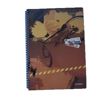 Bluepixel Equipamentos e Serviços Informáticos Lda | Caderno Espiral A5 Quadriculado Ambar Mad Speed 120 folhas Ambar Cadernos Espiral