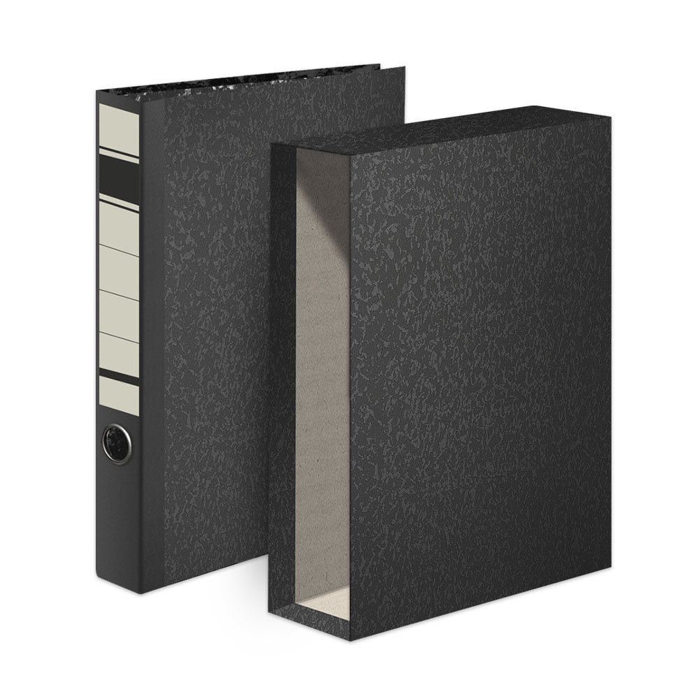 Bluepixel Equipamentos e Serviços Informáticos Lda | Pasta de Arquivo com Caixa Fixa L40 - Marmor Preto 310x290 Único Neutral Pastas Arquivo
