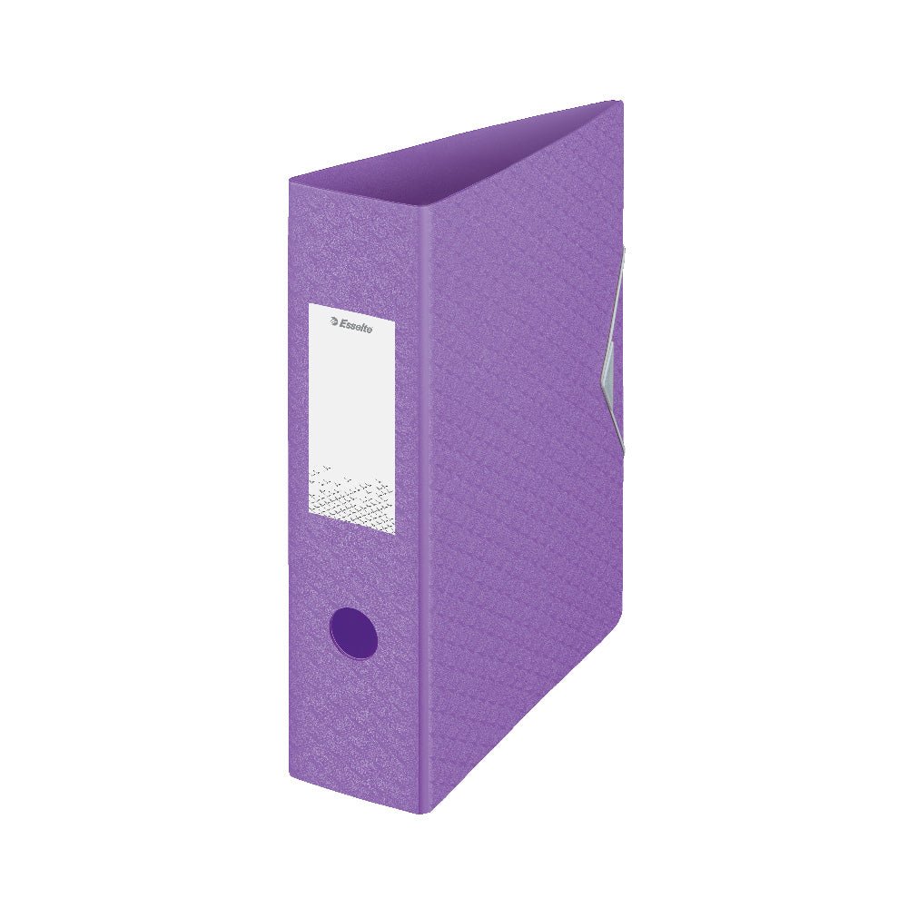 Bluepixel Equipamentos e Serviços Informáticos Lda | Pasta de Arquivo Polyfoam Malva 318x290mm com Elástico Esselte Pastas Arquivo