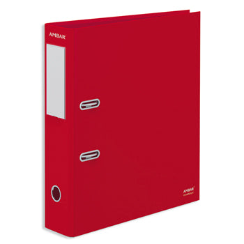 Bluepixel Equipamentos e Serviços Informáticos Lda | Pasta Arquivo L/L Ambar com Rado Din Vermelho - Organização e armazenamento Ambar Pastas Arquivo