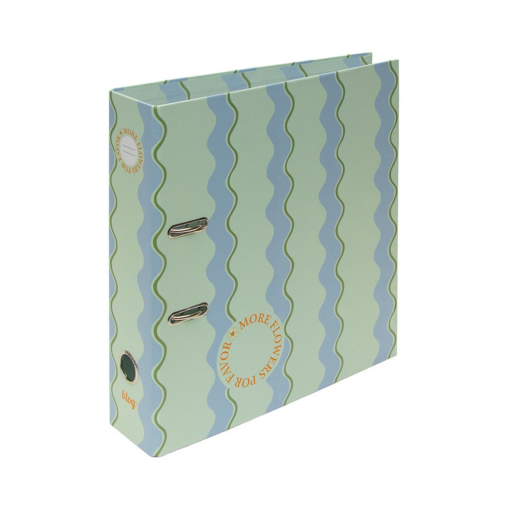 Bluepixel Equipamentos e Serviços Informáticos Lda | Pasta Arquivo A4 com Fecho Rado Flowers Waves — Organizadora e Proteção Ancor Pastas Arquivo