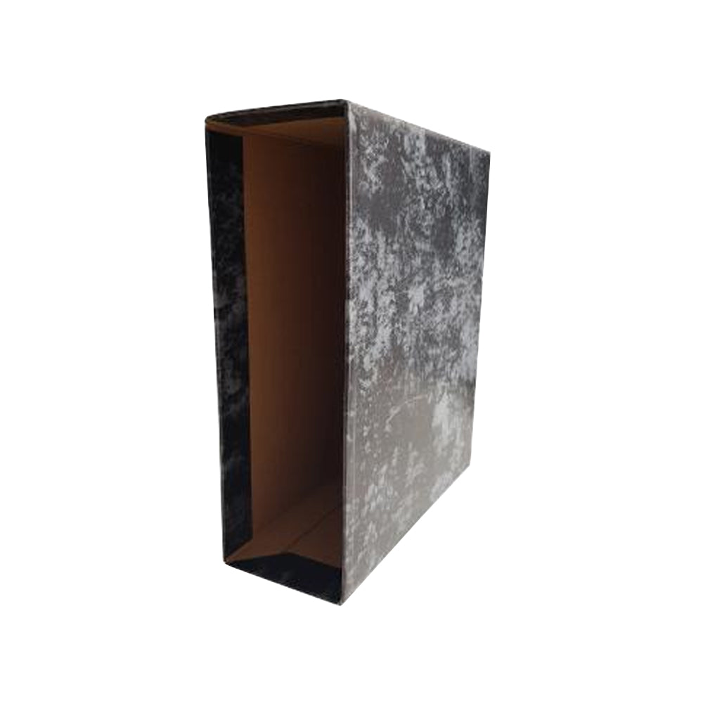 Caixa Arq. A5 Alto L/80mm 250x220 Marmoreado Preto
