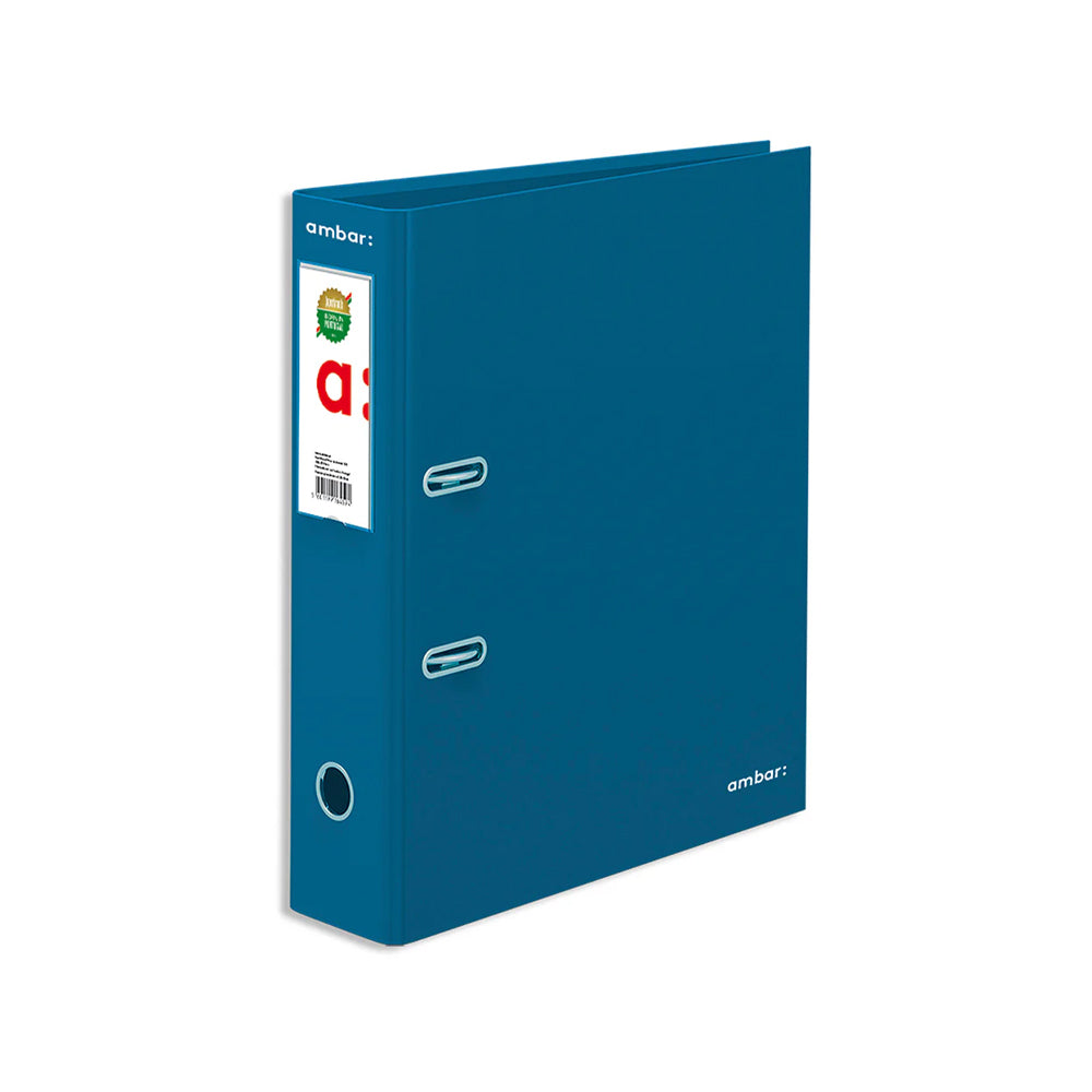 Bluepixel Equipamentos e Serviços Informáticos Lda | Pasta Arquivo L/L Ambar com Rado Din Azul Petróleo | Organização e Armazenamento Ambar Pastas Arquivo