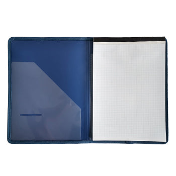 Bluepixel Equipamentos e Serviços Informáticos Lda | Capa A4 com Bloco de Notas e Bolsa Interior Azul | Organize-se Erichkrause Capas para Blocos Notas