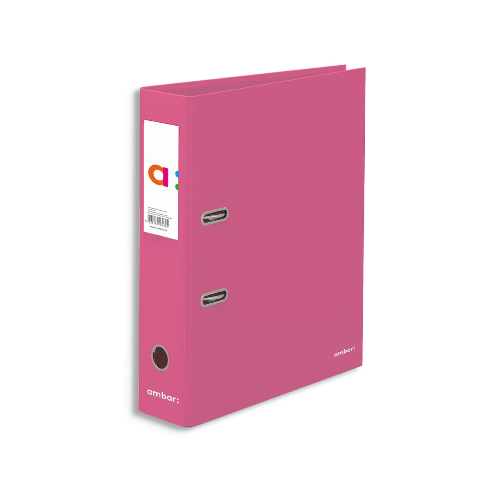 Bluepixel Equipamentos e Serviços Informáticos Lda | Pasta de Arquivo Ambar School com Rado Rosa — Organize Seus Documentos Ambar Pastas Arquivo