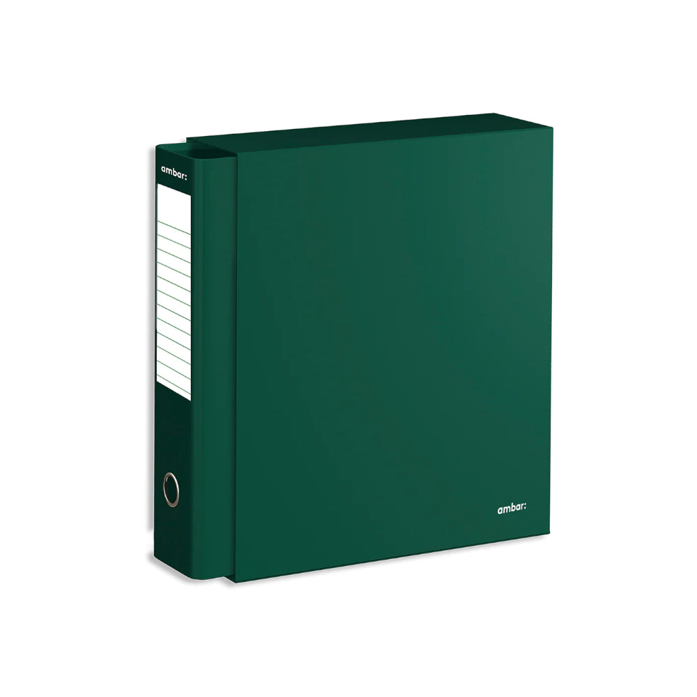 Bluepixel Equipamentos e Serviços Informáticos Lda | Pasta Arquivo Ambar L/XL com Caixa e Calha Verde - Organização e Armazenamento Ambar Pastas Arquivo