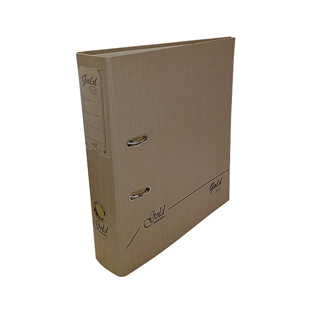 Bluepixel Equipamentos e Serviços Informáticos Lda | Pasta Arquivo Kraft Ouro 320x290x80mm com Dano | Organização e Escritório Neutral Pastas Arquivo