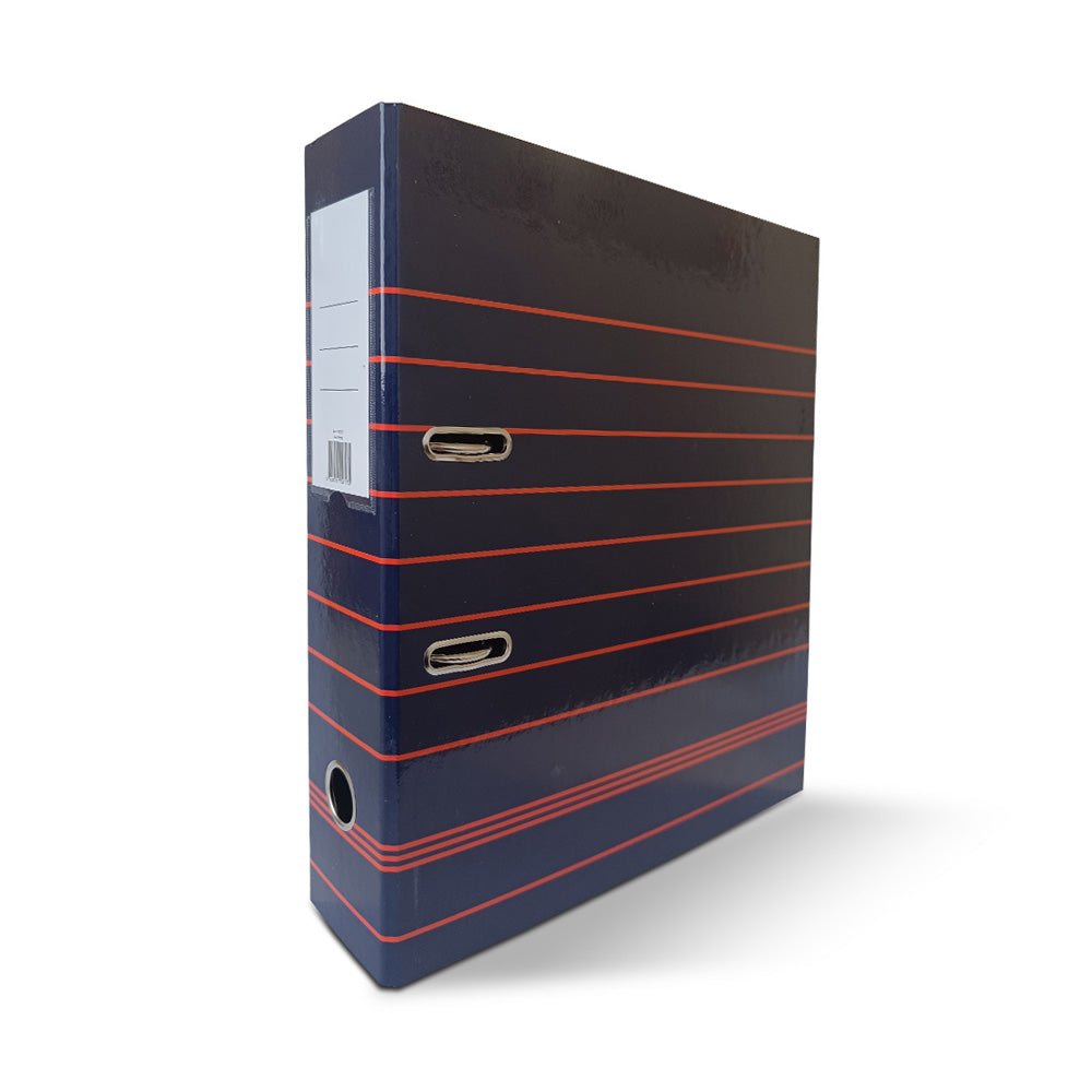 Bluepixel Equipamentos e Serviços Informáticos Lda | Pasta de Arquivo L80 Azul com Riscas 320x280 – Organização e Proteção SmartD Pastas Arquivo
