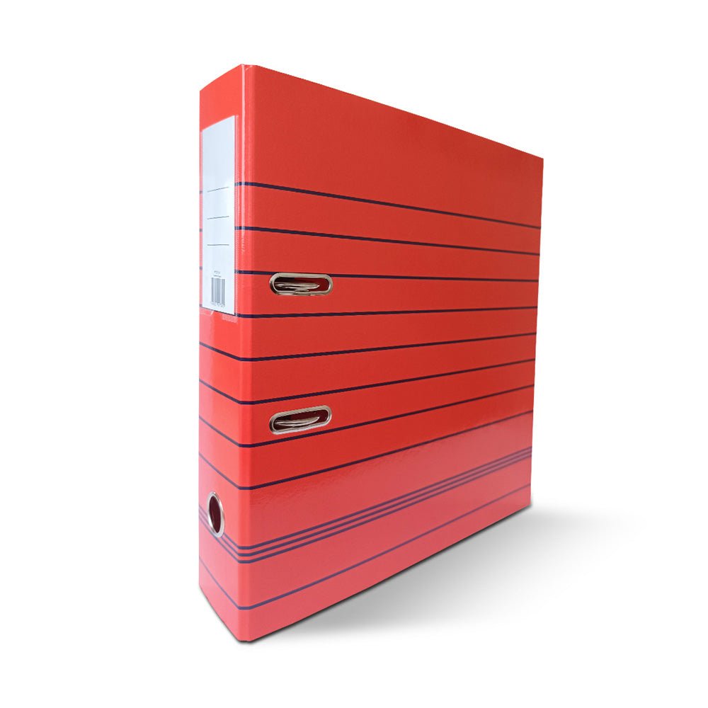 Bluepixel Equipamentos e Serviços Informáticos Lda | Pasta Arquivo L80 320x280 Riscas Vermelhas para Organização SmartD Pastas Arquivo