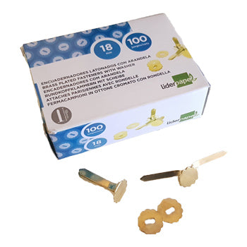 Bluepixel Equipamentos e Serviços Informáticos Lda | Ataches de Latão com Anilha 18mm N°3 – Pacote com 100 unidades Neutral Ataches