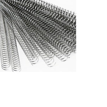 Bluepixel Equipamentos e Serviços Informáticos Lda | Argolas Espiral Metálicas Prata 34mm Passo 5:1 – 25 Unidades Neutral Argolas