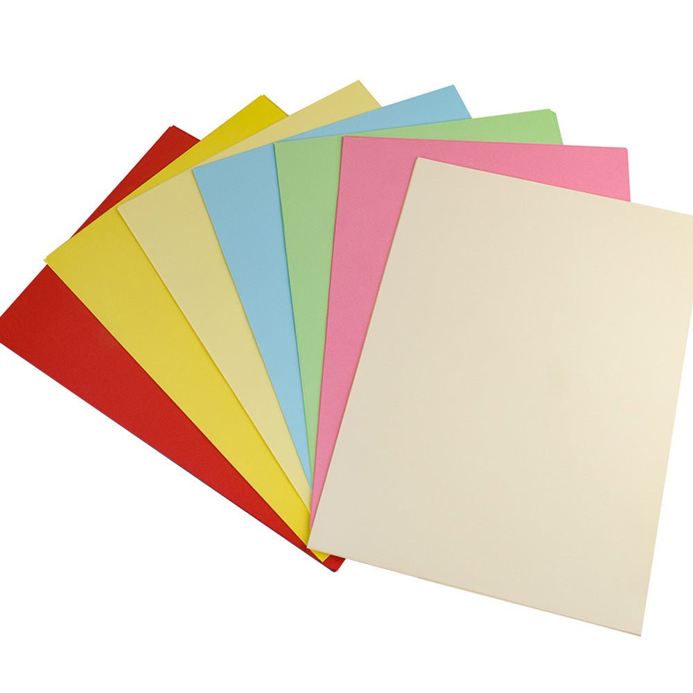 Bluepixel Equipamentos e Serviços Informáticos Lda | Cartolina A4 Cores Suaves 250g, 100 Folhas | Papel para Artes Neutral Cartolinas