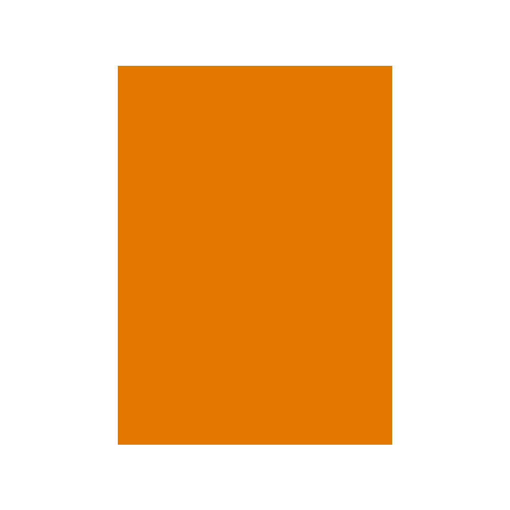 Cartolina A4 180g Laranja Forte/Ocre - Folha de Alta Qualidade