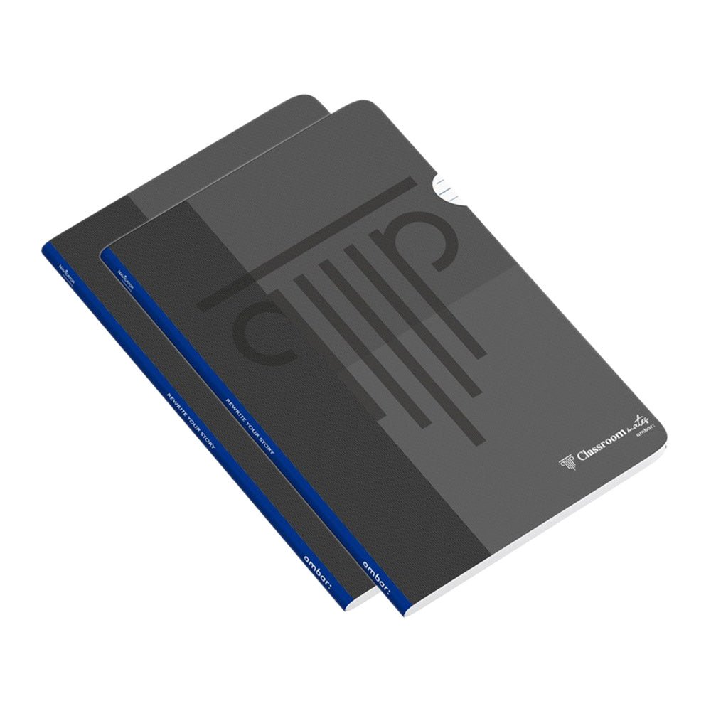 Bluepixel Equipamentos e Serviços Informáticos Lda | Caderno Agrafado A4 Pautado PP Ambar Preto 2 Unidades Ambar Cadernos Agrafados