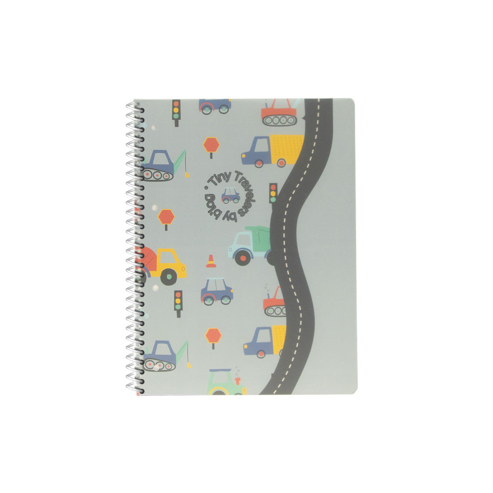 Bluepixel Equipamentos e Serviços Informáticos Lda | Caderno Espiral A5 Quadriculado Cars PP - 80 Folhas Ancor Cadernos Espiral