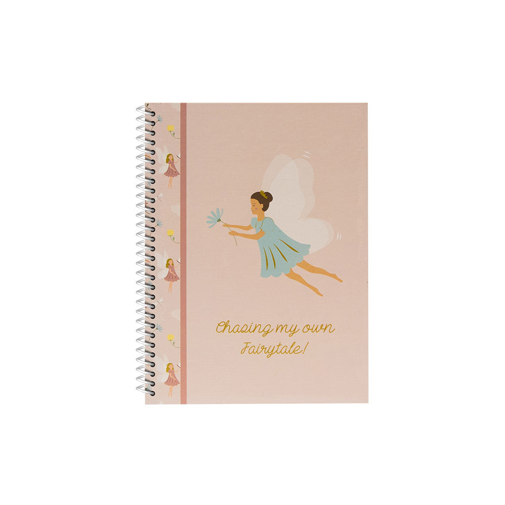 Bluepixel Equipamentos e Serviços Informáticos Lda | Caderno Espiral A5 Pautado Fairies Rose 80 Folhas Ancor Cadernos Espiral