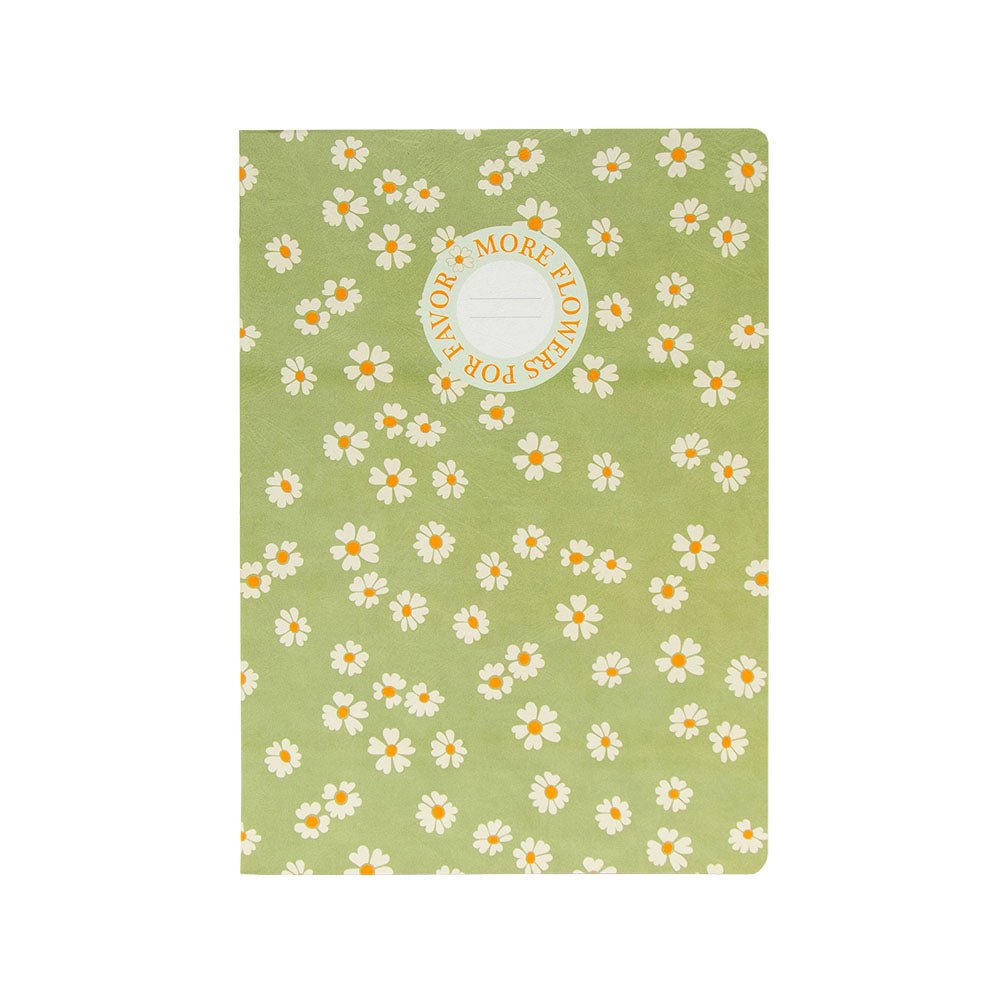 Bluepixel Equipamentos e Serviços Informáticos Lda | Caderno Agrafado A4 Pautado Flowers Verde 48 Folhas Melhor Qualidade Ancor Cadernos Agrafados