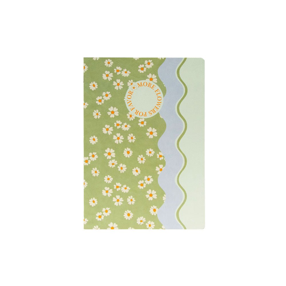 Bluepixel Equipamentos e Serviços Informáticos Lda | Caderno A5 Quadriculado FLOWERS Waves – 48 Folhas Ancor Cadernos Agrafados