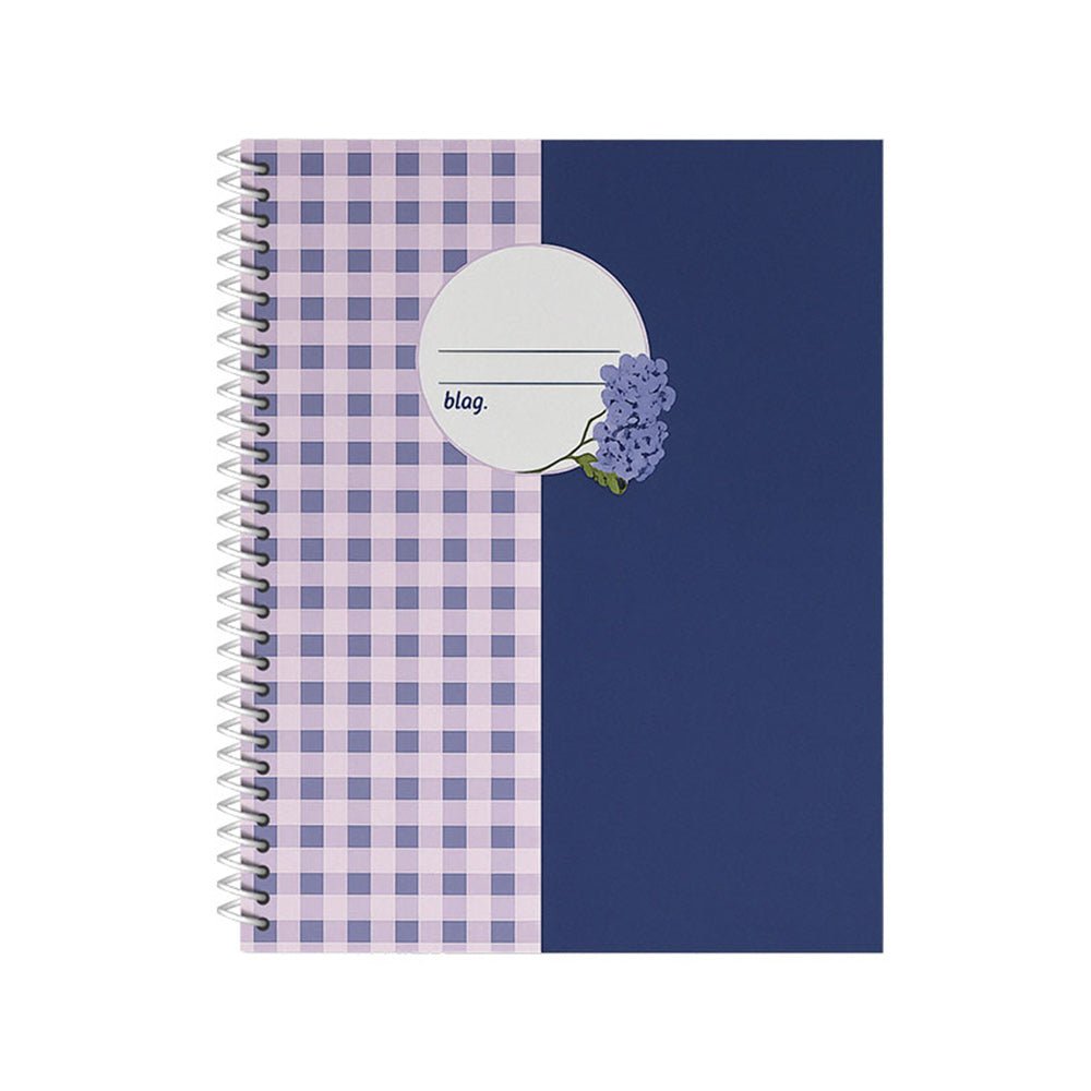 Bluepixel Equipamentos e Serviços Informáticos Lda | Caderno Espiral A4 Pautado Provence Vichy 80 Folhas Ancor Cadernos Espiral