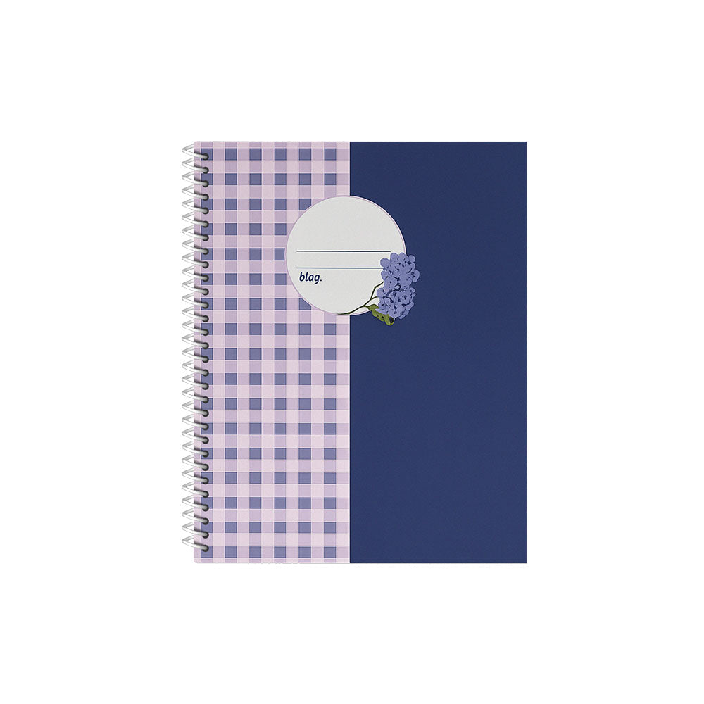 Bluepixel Equipamentos e Serviços Informáticos Lda | Caderno Espiral A5 Quadriculado Provence Vichy 80 folhas Ancor Cadernos Espiral
