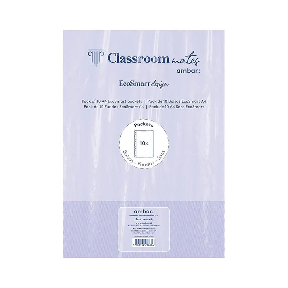 Bluepixel Equipamentos e Serviços Informáticos Lda | Bolsa Micas EcoSmart A4 Ambar — Pack de 10 unidades Ambar Cadernos EcoSmart